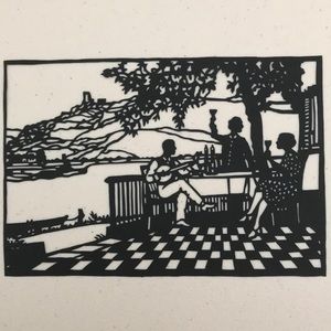 🔥ON SALE🔥Party Time 💖 Handmade PaperCut Silhouette Scherenschnette Decor